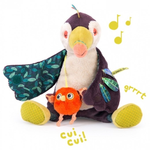 Moulin Roty Muziekknuffel Toucan Dans La Jungle